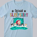 Official Sleep Shirt, Old Lady With Her Dogs & Cats, Personalized Dog & Cat Lovers T-shirt