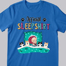 Official Sleep Shirt, Old Lady With Her Dogs & Cats, Personalized Dog & Cat Lovers T-shirt