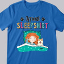 Official Sleep Shirt, Girl And Her Dogs, Personalized Dog Breeds T-shirt, Gift For Dog Lovers