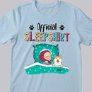 Official Sleep Shirt, Old Lady With Her Dogs, Personalized Dog Breeds T-shirt, Gift For Dog Lovers