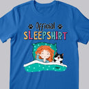 Official Sleep Shirt, Girl And Her Cats, Personalized Cat Breeds T-shirt, Gift For Cat Lovers