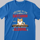 Welcome To The Shitshow Hope You Brought Alcohol, Cat & Beverage T-shirt, Personalized Cat Breeds T-shirt