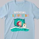 Official Sleep Shirt, Chibi Old Lady With Her Dog, Personalized Dog Lovers T-shirt