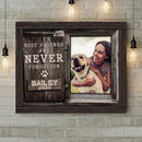 Best Friends Are Never Forgotten, Wooden Window Theme, Loss Of Dog Gift, Personalized Dog Breeds Canvas