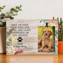 Best Friends Come Into Our Lives, Pet Memorial, Personalized Pet Name Photo Clip Frame, Loss Of Pet Gifts