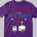 Happy Valentine's Day To The Best Daddy In The World, Cool Cat Dad, Personalized Cat Lovers T-shirt