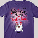 My Cats Are My Valentine, Cute Valentine T-shirt, Personalized Cat Breeds T-shirt, Valentine Gifts For Cat Lovers