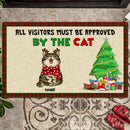 All Visitor Must Be Approved By The Cats, Personalized Cat Breeds Doormat, Christmas Home Decor, Gifts For Cat Lovers