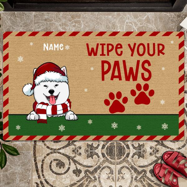 Wipe Your Paws, Welcome Mat Funny, Housewarming Gift, Rustic Home Decor, Personalized Dog Lover Doormat