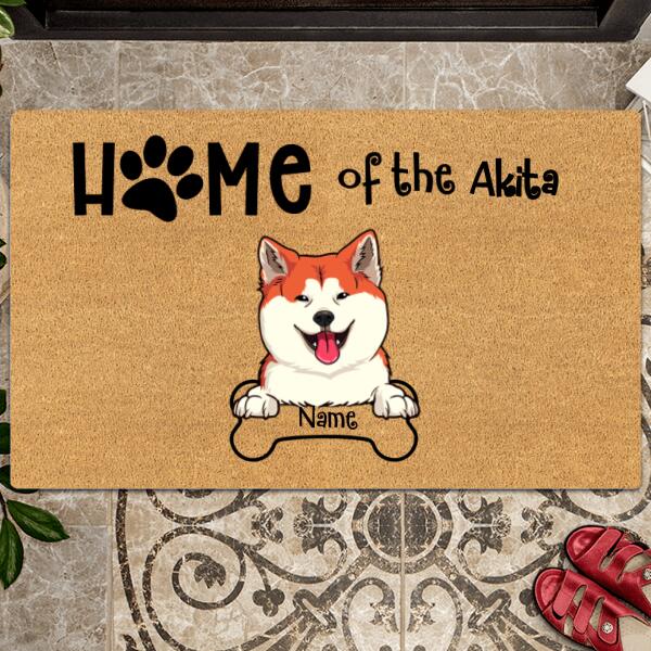 Home Of The Doods, Golden Doodle Gifts, Doodle Mom Gift, Funny Welcome Mat Dog, Pet Doormat Personalize