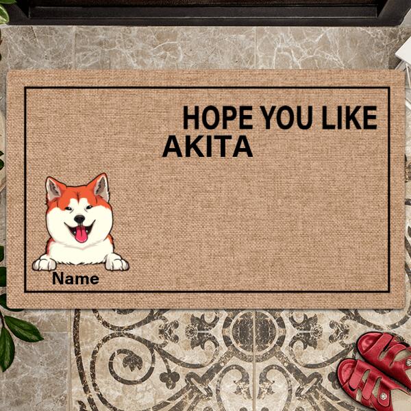 Hope You Like Dog Mat, Dog Lover Gift, Gift For Home, Funny Welcome Mat Dog, Personalized Dog Breed Doormat