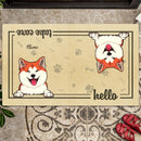 Pet Welcome Mat Funny, Cat Lover Gift, Dog Lover Gift, Custom Doormat, Front Door Decor, Personalized Dog & Cat Doormat