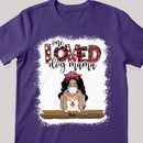One Loved Dog Mama, Girl & Dogs, Personalized Dog Breeds T-shirt, T-shirt For Dog Lovers, Dog Moms Gifts