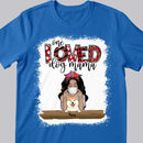 One Loved Dog Mama, Girl & Dogs, Personalized Dog Breeds T-shirt, T-shirt For Dog Lovers, Dog Moms Gifts