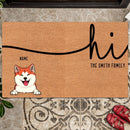 Family Name Doormat, Dog Doormat, Cat Doormat, Gift For Home, Gift For Pets, Personalized Doormat For Pet Lover