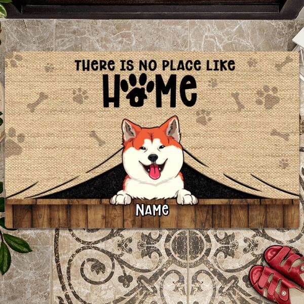 There Is No Place Like Home, Personalized Dog Doormat, Cat Doormat, Gift For Pets, Welcome Mat Funny, Custom Pet Doormat