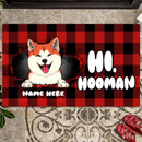 Hi Hooman, Funny Welcome Mat, Dog Lover Gifts, Dog Dad, Housewarming Gift, Personalized Dog Breed Doormat
