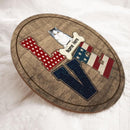 Love - American Art Print - Personalized Cat Door Sign