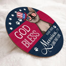 God Bless Meowica - Personalized Cat Door Sign