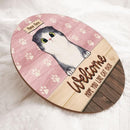 Hope You Like Cat Hair - Pinky - Personalized Cat Door Sign