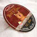 Backyard Bar And Grill - Laughing Cats And Beverage - Personalized Cat Door Sign