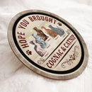 Hope You Brought Drink And Catnip - Beverage Glass On Cats - Personalized Cat Door Sign