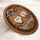 Love Grows Here - Personalized Door Sign