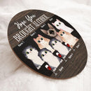 Hope You Brought Alcohol - Cats And Beverage - Personalized Cat Door Sign