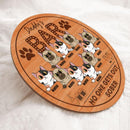 Daddy's Bar No One Gets Out Sober - Personalized Cat Door Sign