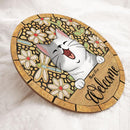 Welcome - Dragonfly Decoration - Personalized Cat  Door Sign