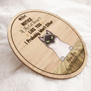 Notice If My Cat Doesn't Like You - Grumpy Cats - Personalized Cat Door Sign