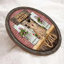 Life Is Better With Cats - Red Brick Wall - Personalized Cat Door Sign
