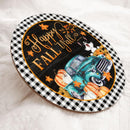 Happy Fall Y'all - Truck with Pumpkins - Personalized Cat Door Sign