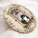 Hope You Like Cats - Fluffy Cats with Brown Window - Personalized Cat Door Sign