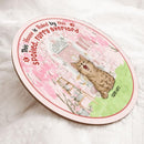 This House Is Ruled By These Spoiled Furry Overlords - Pink Door - Personalized Cat Door Sign