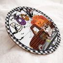 Boo Happy Halloween - Mummy Cats - Personalized Cat Door Sign