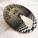Life Is Better With Cats - Wood Wall - Personalized Cat Door Sign