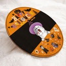 Happy Halloween - Cats Wear Witch Hat - Personalized Cat Door Sign