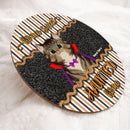 Home Sweet Haunted Home - Halloween Costume - Personalized Cat Door Sign