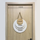 A House Is Not A Home Without The Cats, Blue Pastel Retro Style, Personalized Cat Lovers Door Sign