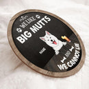 We Like Big Mutts And We Can Not Lie, Dog & Beverage, Black Wooden Rustic Door Hanger, Personalized Dog Breed Door Sign