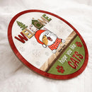 Welcome Hope You Like Cats - Christmas Costume - Personalized Cat Door Sign
