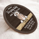 Shhh! Sleeping Baby And Excited Dogs - Please Do Not Knock Or Ring The Bell - Call Or Text Us - Personalized Dog Door Sign
