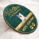 Welcome Please Wipe Your Paws, Wooden Door Hanger, Personalized Cat Breed Door Sign, Cat Lovers Gifts, Front Door Decor