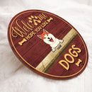 Welcome Hope You Like Dogs, Wooden Door Hanger, Personalized Dog Breed Door Sign, Dog Lovers Gifts, Front Door Decor