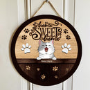 Home Sweet Home - Wooden - Personalized Cat Door Sign