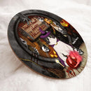 Trick Or Treat - Happy Halloween - Scary Peeking - Personalized Cat Door Sign