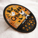 Our Boo Crew - Yellow Color - Personalized Dog Door Sign