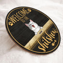 Welcome To The Shitshow, Wooden Door Hanger, Personalized Cat Breed Doormat, Car Lovers Gifts, Front Door Decor