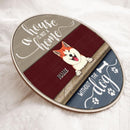A House Is Not A Home Without The Dogs, Rustic Wooden Door Hanger, Personalized Dog Breeds Door Sign, Front Door Decor